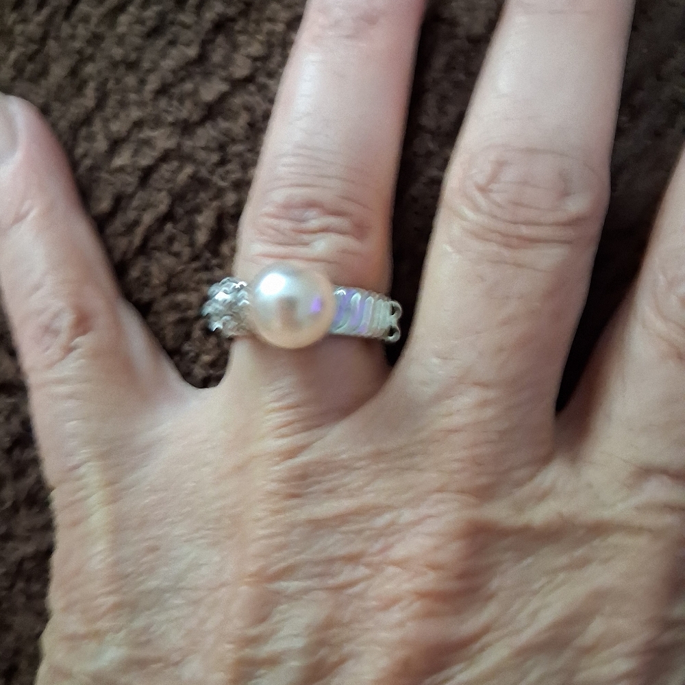 Paparazzi A-List Appliaque Pink Ring This Ring Fits Sizes 6-9